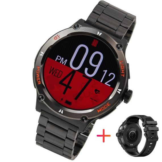 Smart Advanture Steel Black з компасом, 2 ремешка | Зображення 9