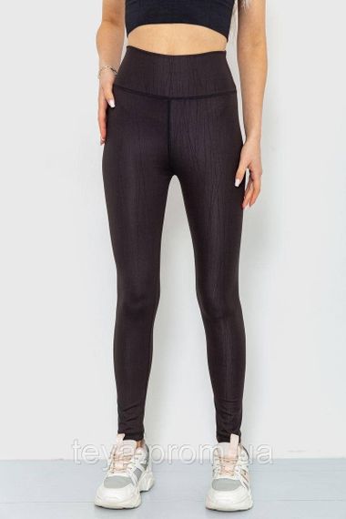 Лосини жіночі колір чорний розмір S FA_006239 | Зображення 1