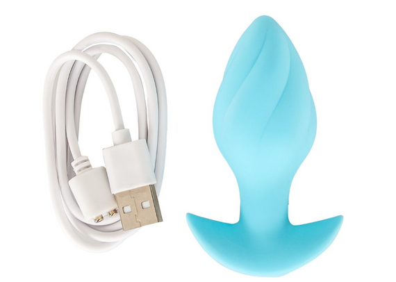 Анальна пробка з вібрацією Vibrating Mini Butt Plug Blue Sex Aura | Зображення 2
