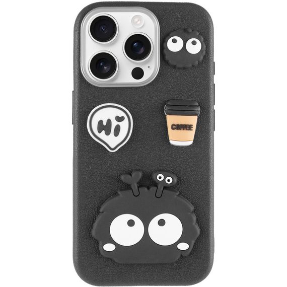 Чехол TPU Leather Toys для Apple iPhone 14 Pro Max (6.7") Monster / Black | Зображення 1