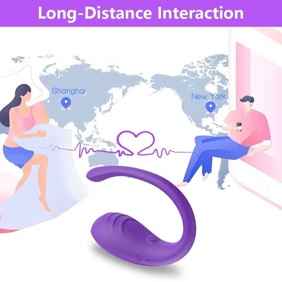 Віброяйце Every Night Toys Letitia з дистанційним керуванням, бузковий, 10 режимів вібрації sexstyle | Зображення 2