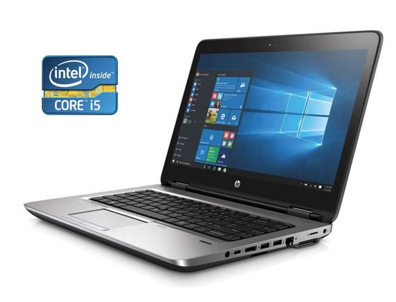 Ноутбук HP Probook 640 G3 / 14" (1920x1080) TN / Intel Core i5-7300U (2 (4) ядра по 2.6 - 3.5 GHz) / 8 GB DDR4 / 256 GB SSD / Intel HD Graphics 620 / WebCam / Win 10 Home б/в