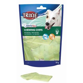 Лакомство для собак Trixie Denta Fun Chewing Chips со спирулиной 50 гр