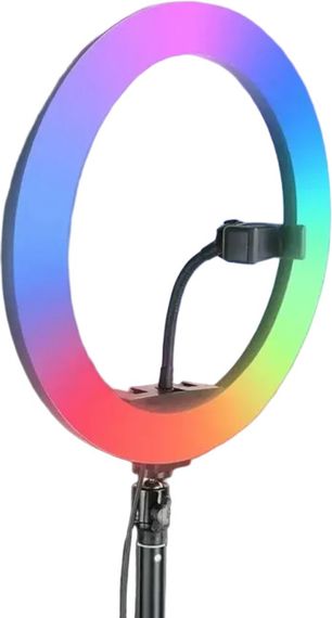 Кільцева лампа RGB 26 см з тримачем для телефону XPRO MJ45 (234565637_765) | Зображення 9