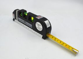 Уровень лазерный Laser Level PRO 3 бытовой 25см с рулеткой (LV-05)