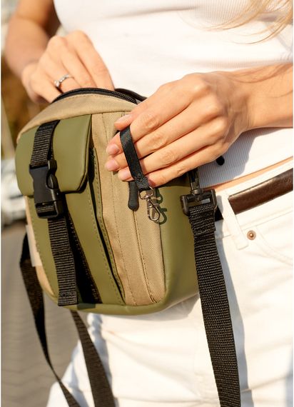 Сумка жіноча Sambag TEL Хакі 17 х 17 х 6 см (70151019) | Зображення 2