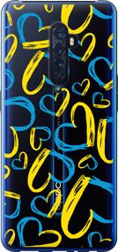 Чехол на Oppo Reno 2 Сердца UA "5292u-1864-17620"
