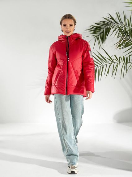 Утеплена куртка, арт.417/2, червоний | Зображення 6