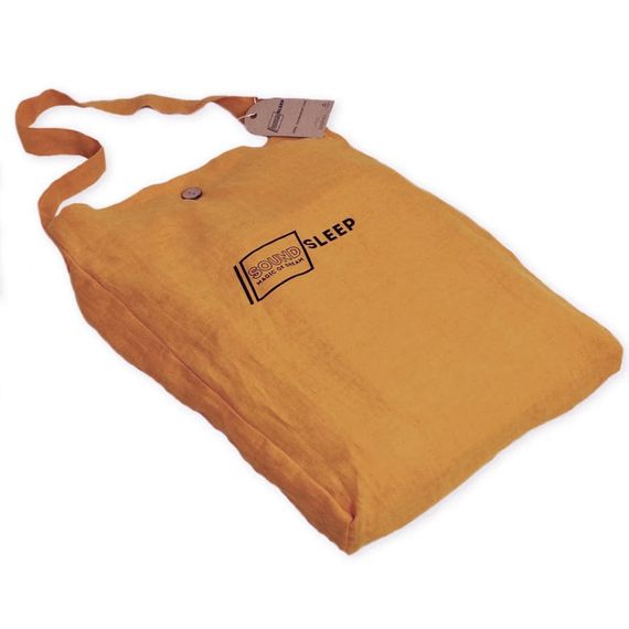 Комплект постельного белья SoundSleep Muse mustard Stonewash лен Евро King 230х220 см горчичный (93254434) | Зображення 3