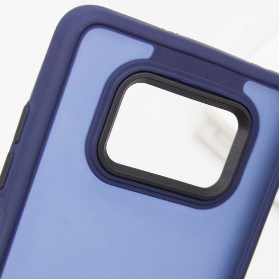 Чохол TPU+PC Lyon Frosted для Xiaomi Poco X3 NFC / Poco X3 Pro Navy Blue | Зображення 4