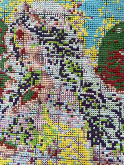Набор для вышивки крестом JOZYSH «Ангел рождественской ночи» 14CT, 30x40 см, канва Аида с нанесенным рисунком | Зображення 6