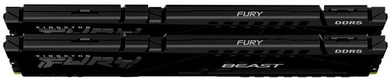 Память ПК Kingston DDR5 16GB KIT (8GBx2) 6000 FURY Beast Black EXPO KF560C36BBEK2-16 | Зображення 2