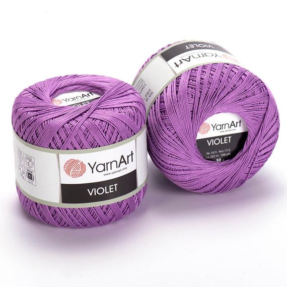 Пряжа YarnArt Violet номер кольору 6309 бавовна пряжа ярнарт віолет