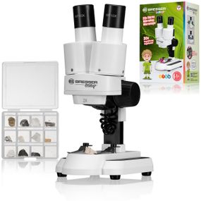 Мікроскоп Bresser Junior Stereo 20x, дитячий стерео мікроскоп для навчання та дослідження природи
