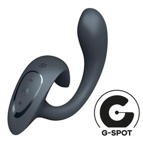 Вагінально-кліторальний вібратор Satisfyer G for Goddess 1 Dark Grey, 2 мотори Sex Aura