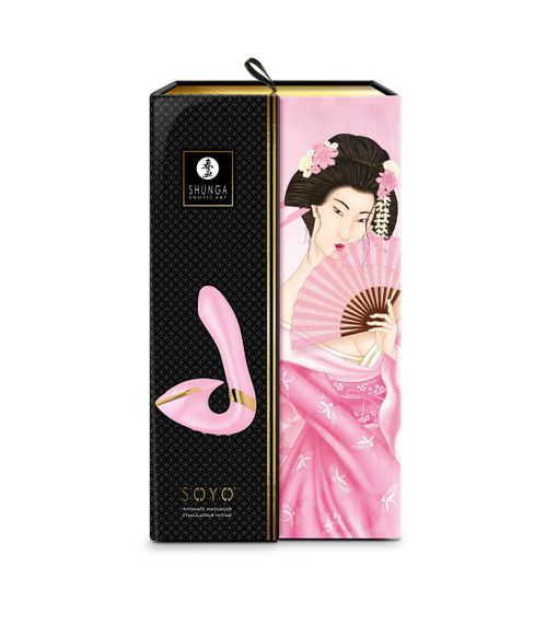 Вагінально-кліторальний вібратор Shunga Soyo Light Pink Sex Aura | Зображення 6