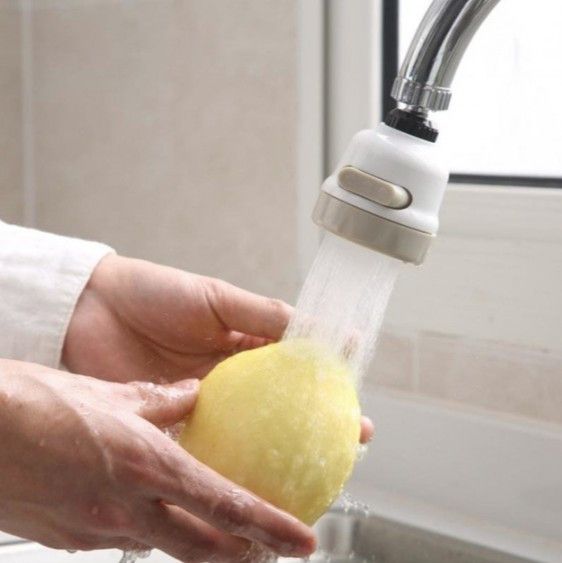 Поворотный аэратор-насадка на кран для экономии воды Homegoods H23 3 режима распыления, для крана | Зображення 6