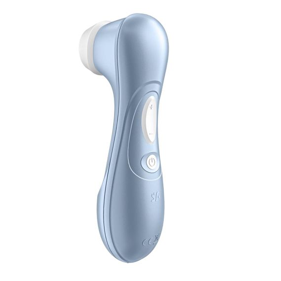 Вакуумний кліторальний стимулятор Satisfyer Pro 2 — безконтактна Air Pulse, 11 рівнів, IPX7, голубий, USB | Зображення 5