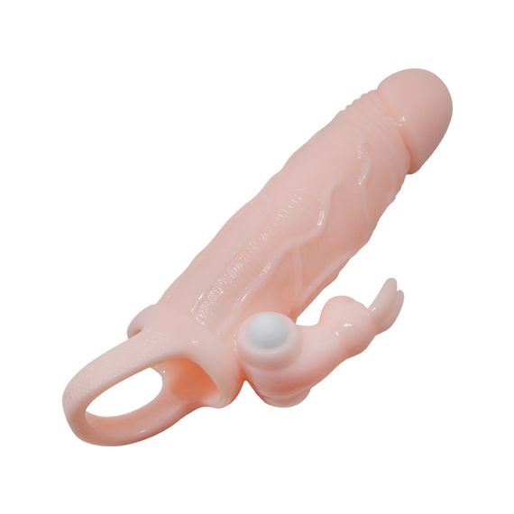 Насадка на член - Brave Man Vibrating Penis Sleeve 5,91" Flesh | Зображення 2