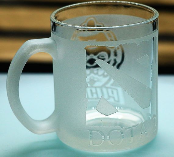 Чашка Dota 2 Дота 2 с гравировкой Pudge Пудж Стеклянная кружка 320 мл для геймера | Зображення 1