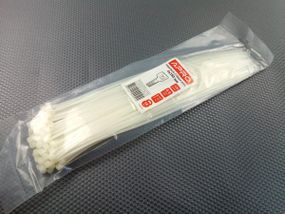 Хомут пластиковий APRO 350х4 (100 шт. в уп.) білий, 1 ПАКОВКА (CT-W4350)