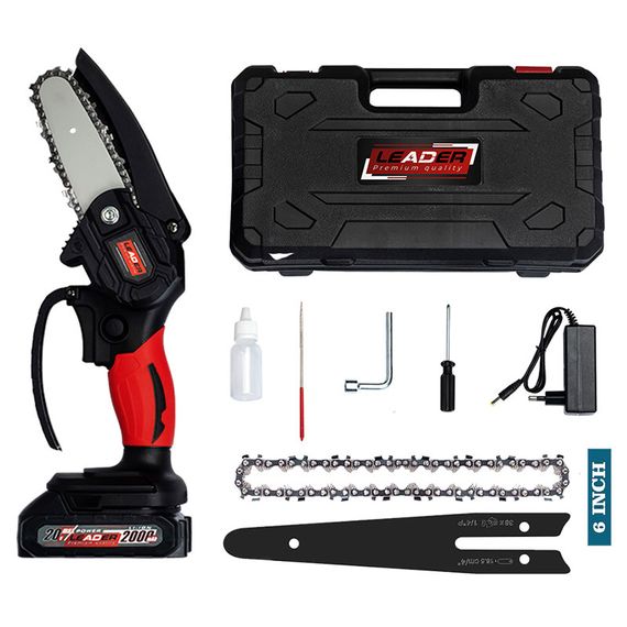 Электропила 48V 2 аккумулятора BLACK &amp; DECKER 16 см черный (43694-_1225) | Зображення 3