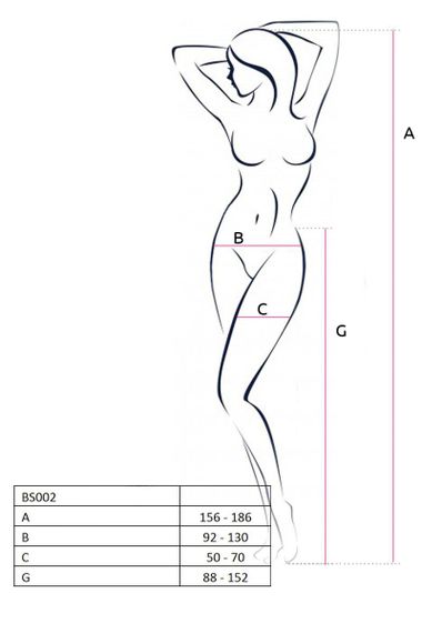 Бодистокинг Passion BS002 white, имитация чулок и пояса sexstyle | Зображення 2