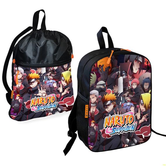 Шкільний рюкзак дитячий Аніме Наруто + Сумка для взуття спортивної форми рюкзак-мішок для хлопчика (01786)