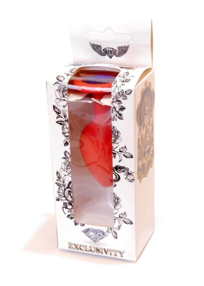 Анальная пробка - Jewellery Silicone Red Plug M Blue Sex Aura | Зображення 8