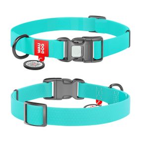 Нашийник для собак водостійкий WAUDOG Waterproof c QR паспортом, світонакоплювальний, пластикова пряжка-фастекс, Ширина 20 мм, Довжина 28-40 см