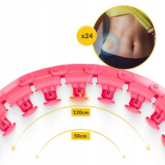 Обруч (хулахуп) масажний 4FIZJO з обтяженням 4FJ0633 (P-5907739316820) | Зображення 8