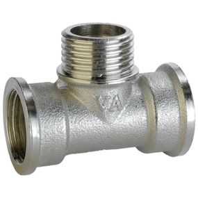 Трійник нікельований перехідний 1/2"В х 1/2"З х 1/2"В (А0211А нк)