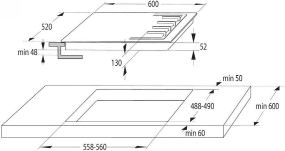 Комплект Gorenje (духовка электрическая BO6735E02BK + поверхность газовая G641EB) SET_BO6735E02BK_G641EB | Зображення 2
