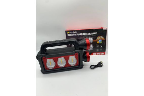 Ліхтар ручний Hurry-bolt Multifunctional Portable Lamp HNB-7718-3W | Зображення 6