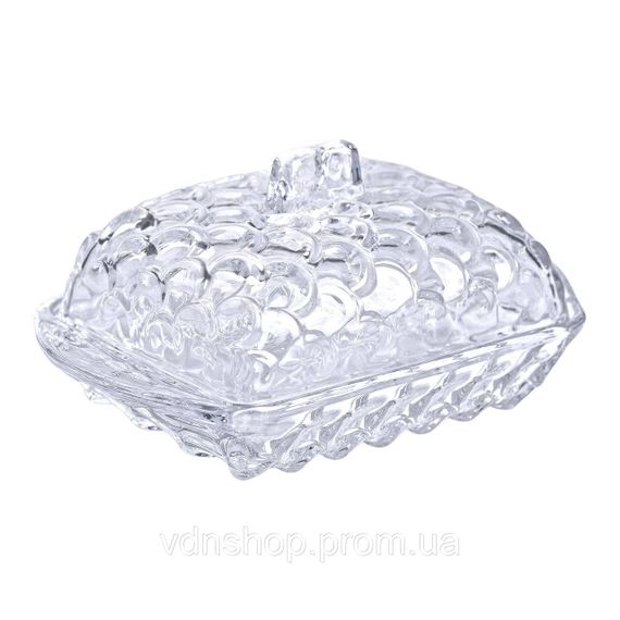 Маслянка для вершкового масла 17х10.5х8 см з кришкою зі скла HP-YH-46 | Зображення 2