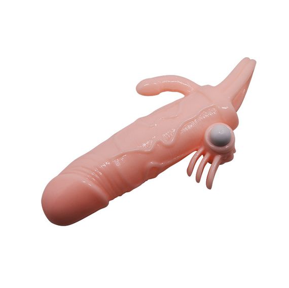 Насадка на член - Brave Man Vibrating Penis Sleeve Flesh sexstyle | Зображення 3