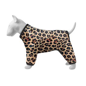 Вітровка для собак WAUDOG Clothes, малюнок "Леопард", M35, В 59-62 см, С 37-40 см
