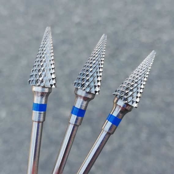 Фреза елочка твердосплав с синей насечкой | Зображення 1