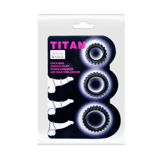 Ерекційні кільця - Titan Cock Ring Set Pink | Зображення 1