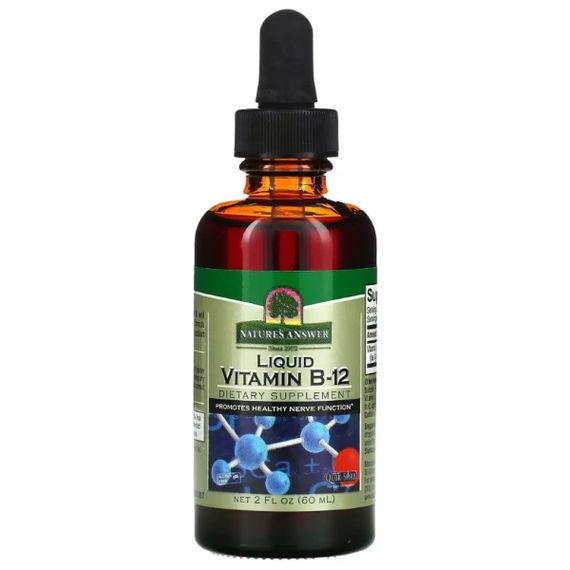 Витамин Б12 Nature's Answer Liquid Vitamin B12 1000 mcg 60 ml /75 servings/