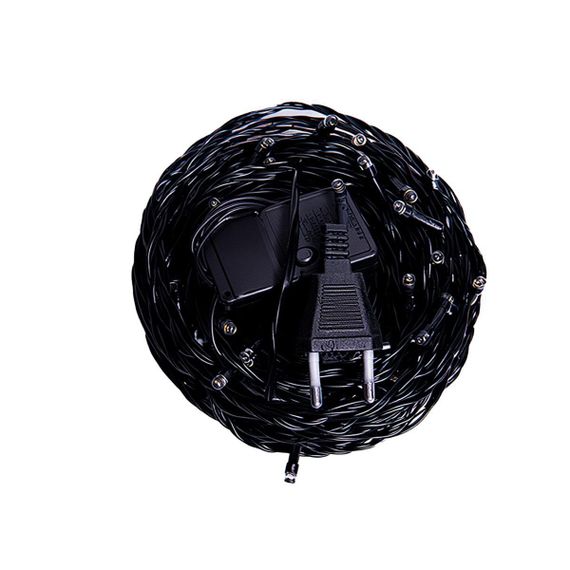 Новорічна гірлянда кімнатна нитка 22 м 220 LED чорний провід Жовтий W220LED22MBY | Зображення 5