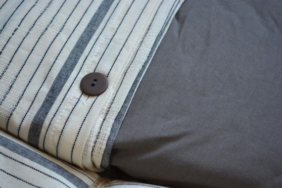 Постельное белье Saheser Naturel 200 х 220 см Avva Antrasit | Зображення 5