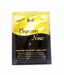 САШЕТ Збудливий гель-вібратор 2-в-1: Intt Orgasm Now 2 мл
