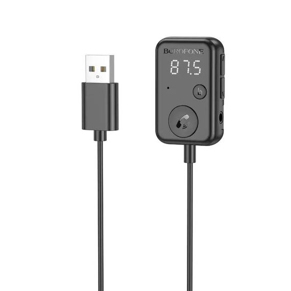 Bluetooth аудіо ресивер Borofone BC49 June (USB-A) Black | Зображення 6
