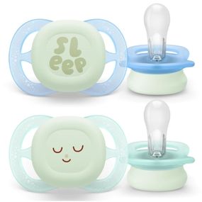 Пустышка Philips AVENT Ultra Start 0+ місяців 2 шт, бірюз (SCF075/18)