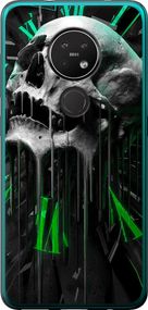 Чехол на Nokia 6.2 Череп-часы "4100u-2018-17620"