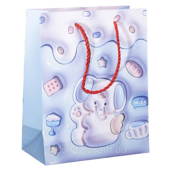 Набір подарункових пакетів з паперу 12 (шт.) картонні гарні пакети для подарунків 18×10×22.5 (см) HP-10359-20 | Зображення 5