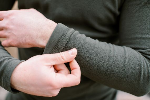 Термобілизна чоловіча Tribe Microfleece олива L, тепла флісова термобілизна трайб для риболовлі полювання туризму кемпінгу ЗСУ | Зображення 1