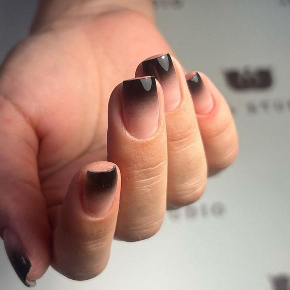 Гель-краска для омбре Global Fashion Ombre No 02 (черный) 8мл