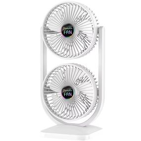 Настільний вентилятор S30 Dual-Fan 3000mAh White